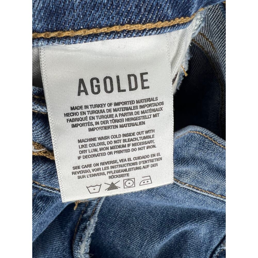 Agolde Riley Long High Rise Straight Jeans - Picture 11 of 12
